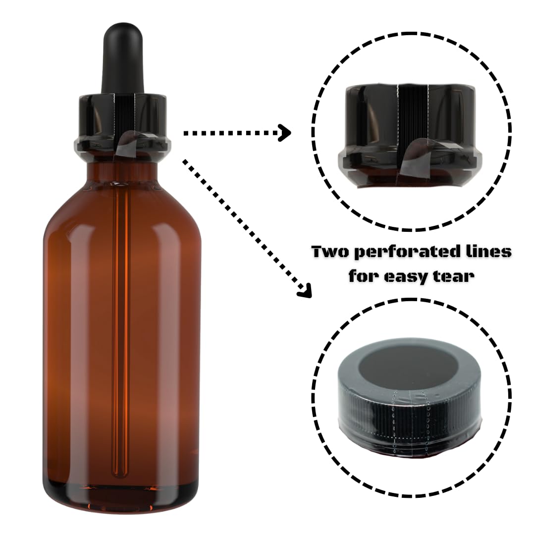 Supplement and Supply 75 x 28 mm Black Perforated Shrink Band for Pill Packer Bottles, Pharmaceutical Bottles and More. [Compatible Diameter: 1 3/4”] - Bundle of 1,000