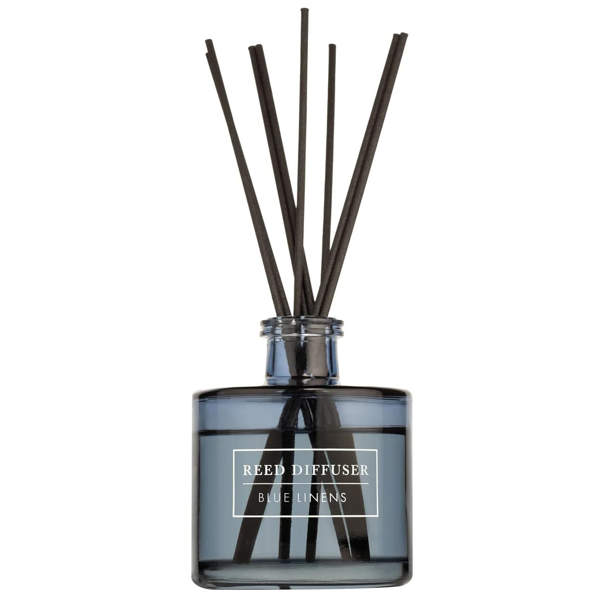Bellevue Diffuser, 6 fl oz Glass Filled Diffuser, Highly Concentrated Fragrances with Essential Oils, Home Fragrance, Scent:Blue LINENS