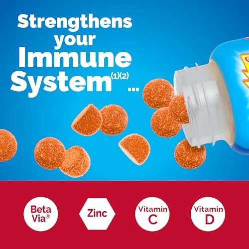 Emergen-C Immune+ Triple Action Immune Support Gummies, BetaVia (R), 1000mg Vitamin C, B Vitamins, Vitamin D and Antioxida...