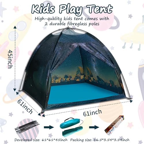 Mnagant Kids Play Tent-61”x61”x45”Imaginative Play Popup Tent Space World Tent for Kids Indoor/Outdoor Fun-Kids Galaxy Dom...