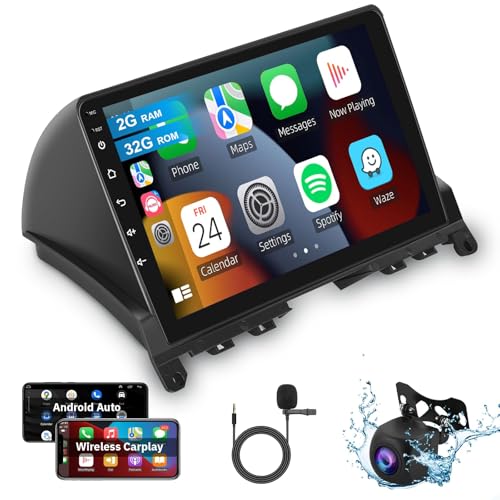 Android Car Stereo for Mercedes Benz C Class W204 S204 2006-2011 Support Wireless Carplay with 9” Touchscreen 2+64G HiFi A...