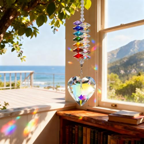 Wedding Gifts, Mr and Mrs Heart Crystal Suncatcher Ornament, Wedding Gift for Couples 2025, Bridal Shower Gifts, Newlyweds Gift Ideas, First Christmas Married Keepsake Anniversary Ornament Decor