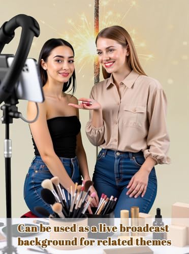 Photography Backdrops Festive Golden Magic Lights for Holiday Poster Birthday Party Photo Backdrop Photography Background ...