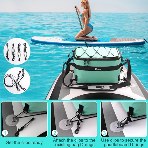 FunVZU Paddle Board Cooler Bag - Waterproof SUP Bag for Stand Up Paddle Board and Kayak - Leakproof Inflatable Storage for...