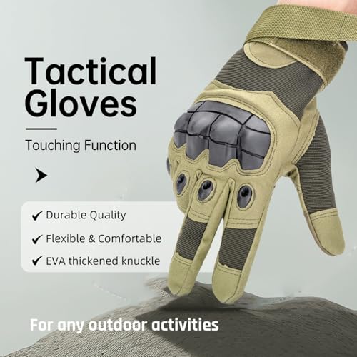 GCSIOM Touchscreen Tactical Gloves for Outdoor Protection Gloves, Cycling, Motorcycle Riding, Rock Climbing