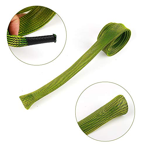 12Pcs Rod Sock Fishing Rod Sleeve, Cover Braided Mesh Rod Protector Pole Gloves Fishing Tools. Flat or Pointed End/Spinnin...