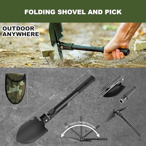 Gifts for Men Christmas Dad, Survival Kit, 150 PCS Survival Gear and Supplies Equipment with Trauma Bag, Molle Pouch Emerg...