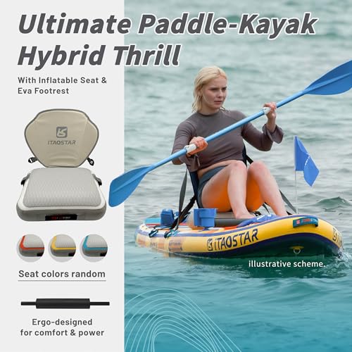 iTAOSTAR Daisy 11'6’ × 35” Extra Wide Paddle Board with Seat, One-Stop Premium SUP Board Accessories, Tailored 5 Fins, Sta...