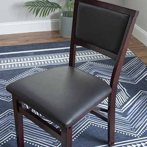 Linon Keira Pad Folding Chair, Set of 2, Engineered Wood