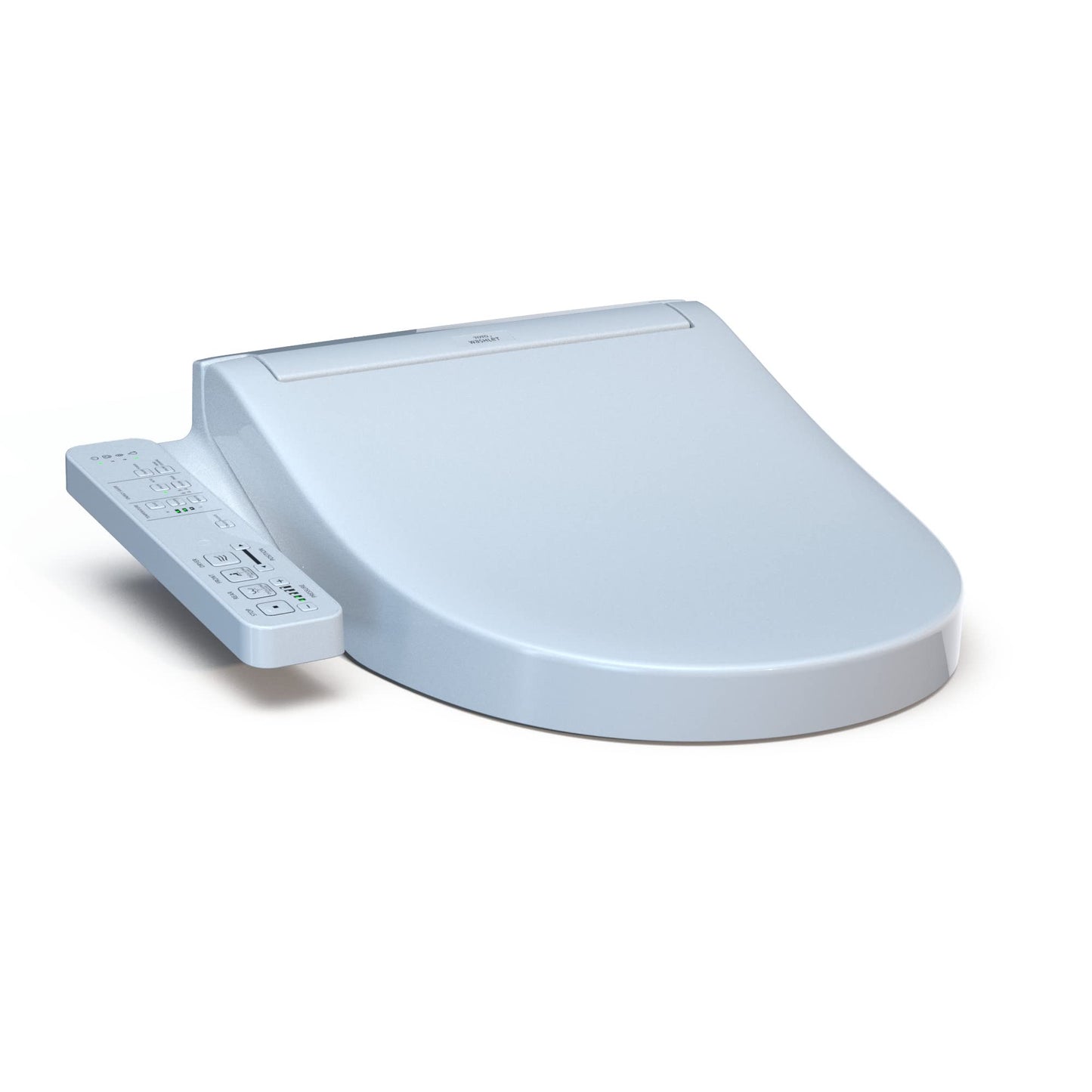 TOTO® WASHLET® KC2 Electronic Bidet Toilet Seat with Heated Seat and SoftClose Lid, Round, Cotton White - SW3023#01