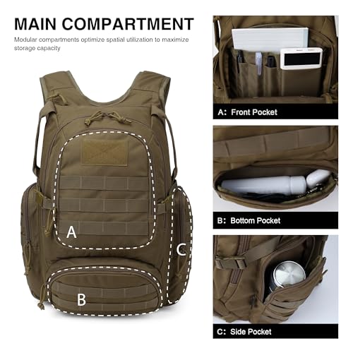 Mardingtop 25L Tactical Backpacks with 2.5 Liter Hydration Bladder
