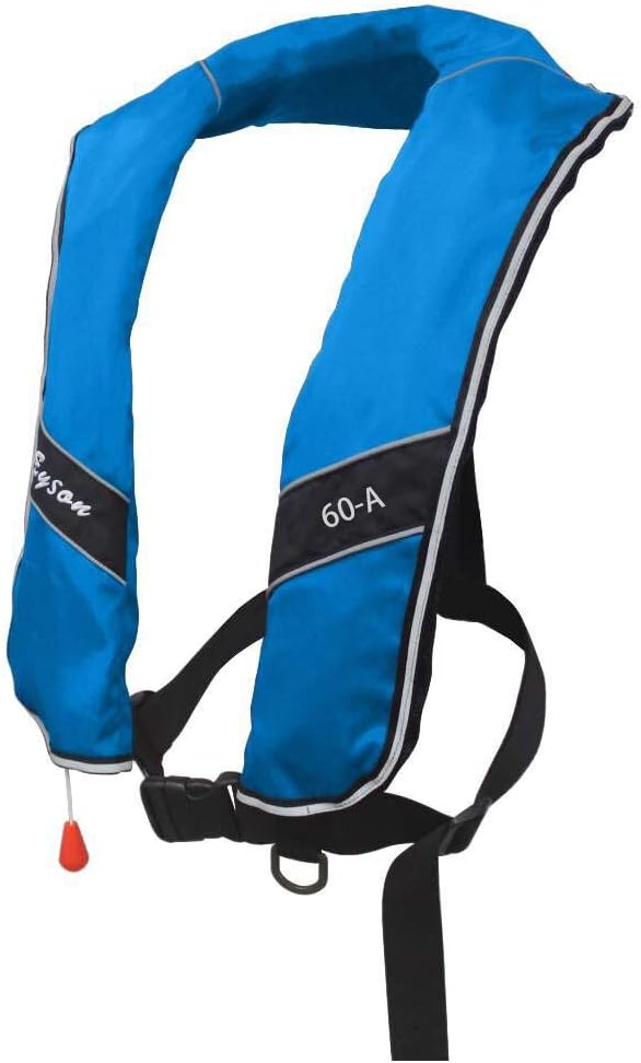 Premium Quality Automatic/Manual Inflatable Life Jacket Life Vest Inflate Survival Aid PFD 275N Buoyancy XXXL Size for Adu...