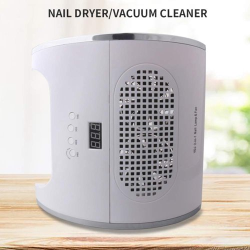 Nail Dust Extractor & Cleaner, 2-in-1 Infrared Sensor, 1 Curing Lamp, 10S/30S/60S/99S Timer, Gel Nail Polish Curing Machine