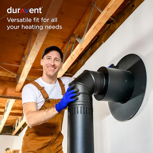 DuraVent DVL 6DVL-24 Easy to Install 6 Inch Galvanized and Stainless Steel Double Wall Wood Burning Stove Pipe to Vent Smo...