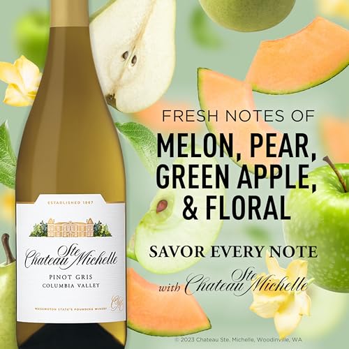 Chateau Ste. Michelle Columbia Valley Pinot Gris, White Wine, 750 mL Bottle