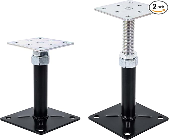 GJDP 2-Pack Floor Jacks,Floor Straightener,Adjust Supports,Lift Supports,Level Supports,Adjustable House Jack for The Floor,Post 5" to 8"