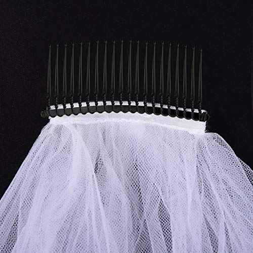Hicarer 5 Pcs Black Metal Wire Hair Combs, 20 Teeth Wire Twist Bridal Wedding Veil Combs