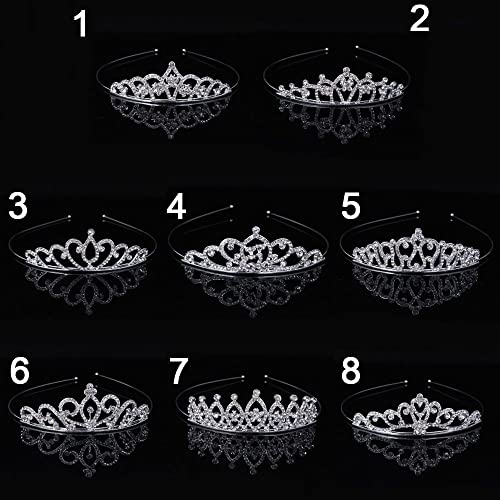 Crystal Wedding Tiaras Rhinestone Headband for Women Royal Bride Hair Accessories(7)