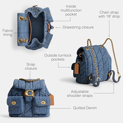 COACH Women's Quilted Leather Tabby Backpack