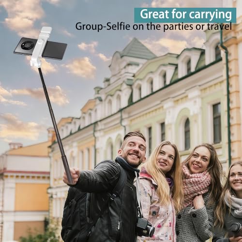 Extension Selfie Pole 7.48" (19cm) Carbon Fiber Extension Pole – Lightweight, Durable with 1/4" Thread, Compatible with Ca...