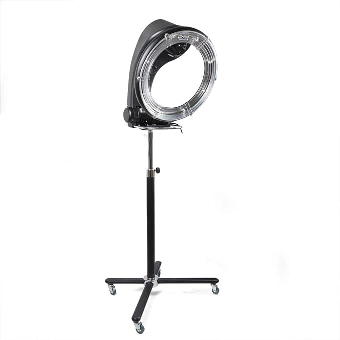 1KW Professional Hair Dryer, Salon Drying Perming Machine, 3 in 1 Orbiting Hair Steamer, Sit Under Salon Color Processor with Rolling Base