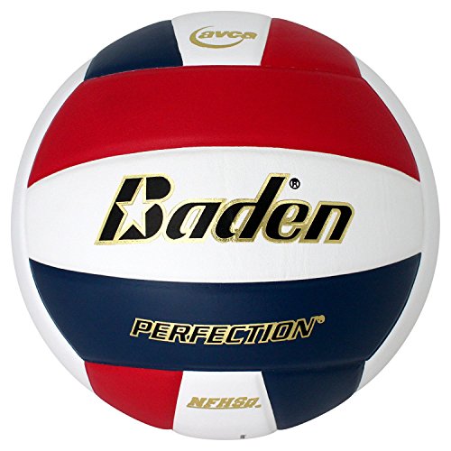 Baden | Perfection | Premium Leather | Indoor Official Game Volleyball | 13U to College | Official Size + Weight | NFHS + AVCA Approved