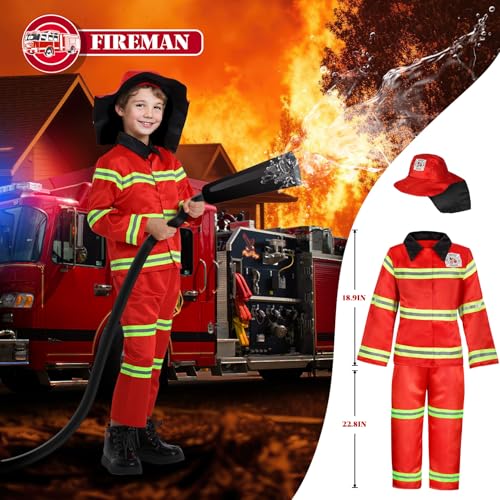 Chillife Toddler Dress up Clothes Boys Dress up Costumes for Play Kids Costumes Firefighter, Police, Astronaut, Doctor Rol...