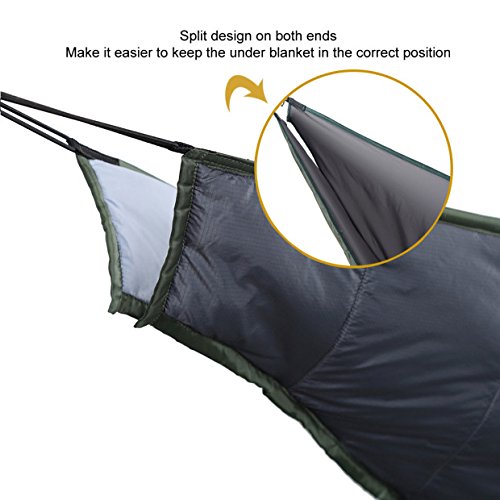 OneTigris Night Protector Ultralight Hammock Underquilt, Full Length Camping Quilt for Hammocks Warm 3-4 Seasons, Weighs o...