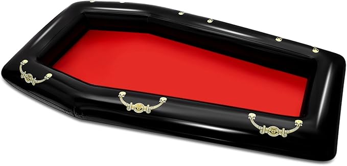 Aoriher 52 Inch Inflatable Coffin Cooler Fake Coffin Floatie Drink Ice Chest Buffet Bucket Beverage Cooler for Summer Pool...