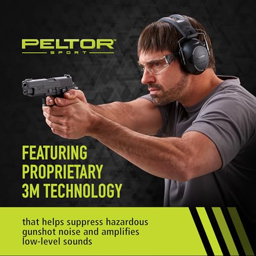 Peltor Sport Tactical 500 Bluetooth Hearing Protection Ear Muffs, 25 dB Noise Reduction Rating, Electronic Hearing Protect...
