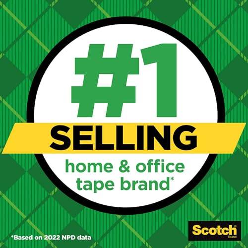 Scotch Magic Tape, Invisible, Holiday Supplies and Gift Wrap Tape, 3 Rolls with Dispensers, Great for Christmas Crafts