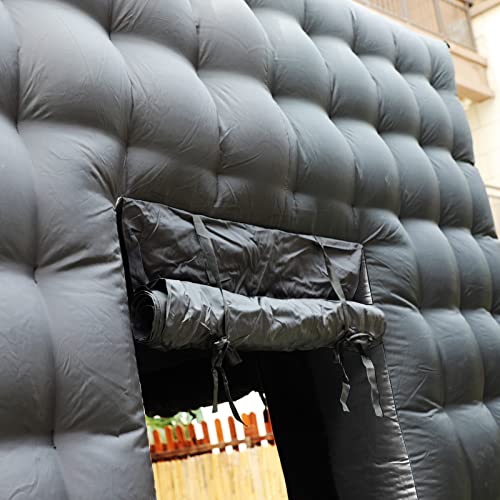 Inflatable Photo Booth 2 Doors,Xmaybang Large Inflatable Tent (9.2 X 9.2 Ft) with Led Lights,Use in Advertising, Bars, Eve...