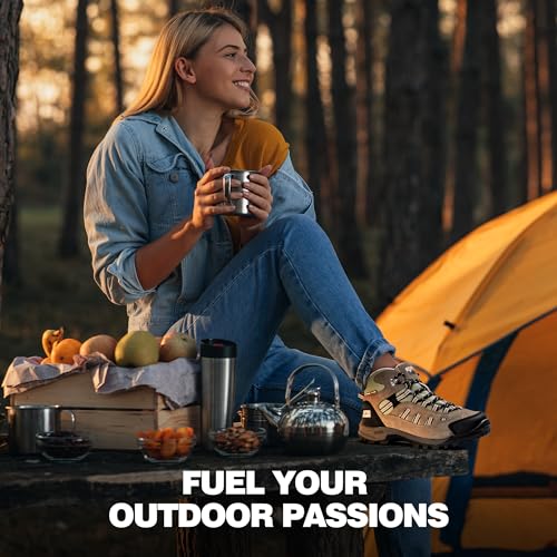 @ R CORD Womens Hiking Boots Waterproof Lightweight Hiking Boots Women Ankle Support Hiking Shoes Backpacking Boots Breath...