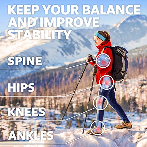 Covacure Trekking Poles Collapsible Hiking Poles - Aluminum Alloy 7075 Trekking Sticks with Quick Lock System, Telescopic,...