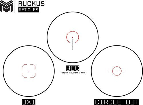 Monstrum Ruckus 3X Prism Scope with Shake Awake | DX1 Reticle