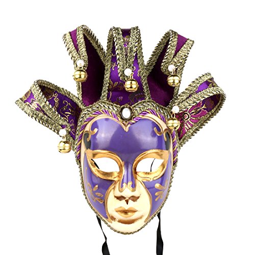 YU FENG Venetian Comedy Mask Exquisite Decoration Jester Masks for Party Holloween