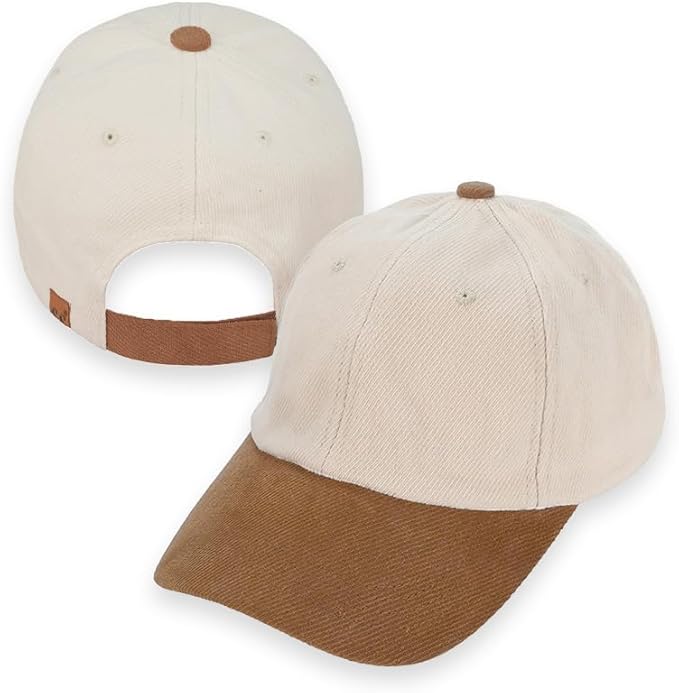 C.C® Brushed Cotton Twill Baseball Cap – Unisex Adjustable Dad Hat, Lightweight, One Size