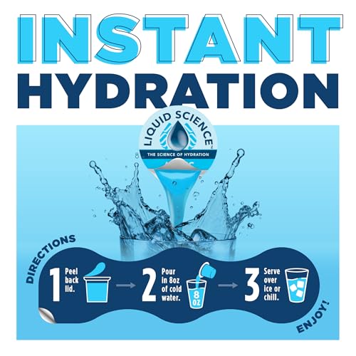 Java House Liquid Science Arctic Freeze Single Serve Hydration Pods - Peel and Pour - Cool Blue Raspberry Hydration - Pack...
