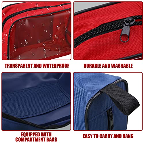 Sosation 5 Pcs 5 Colors First Aid Kit Bag Empty Medical Kit Accessory Pouches Zippered Portable Travel Medicine Bag with T...