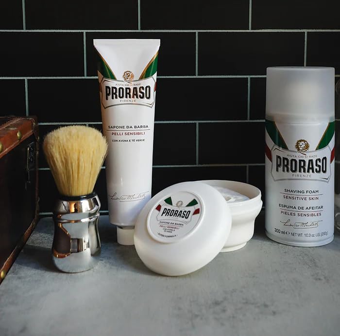 Proraso Shaving Soap in a Bowl, Sensitive Skin, 5.2 Oz