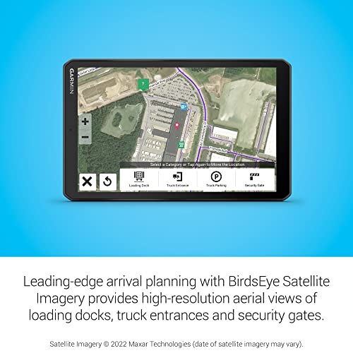 Garmin Dezl OTR810 (Renewed), Large 8" GPS Navigator, Custom Truck Routing, High-Res Birdseye Satellite Imagery, Truck & T...
