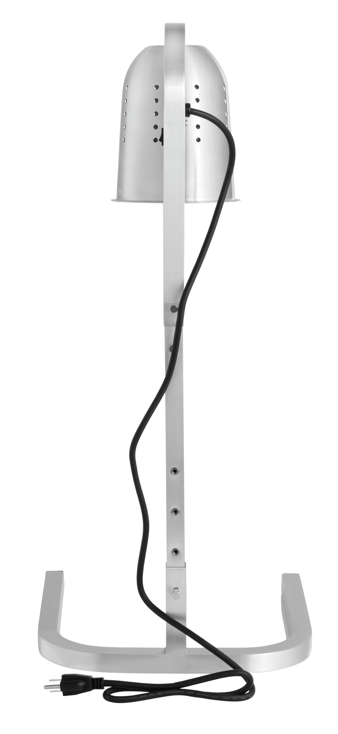Kratos Commercial Bulb Warmer, One Bulb Heat Lamp for Food, Silver, 120V, 250 Watts, Countertop Electric Food Warmer for Restaurants (31M-001)