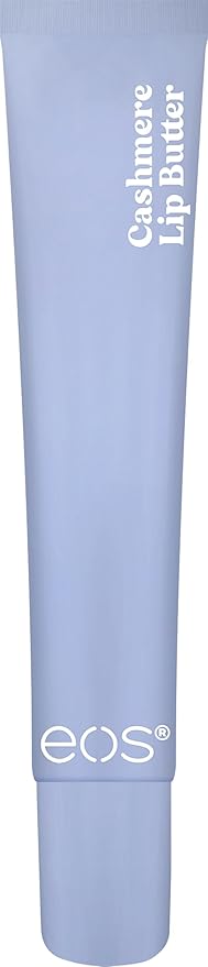eos Cashmere Lip Butter - Vanilla Cashmere, Plumping Peptides, Smoothing, eos Lip Butter, Shea Butter, Lip Mask, Lip Moisturizer, Soft Lips, 0.35 fl oz