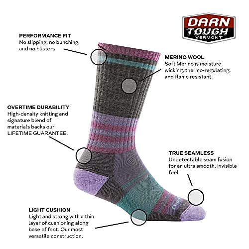 Darn Tough Women's Her Spur Boot Lightweight Hiking Sock (Style 1969) -