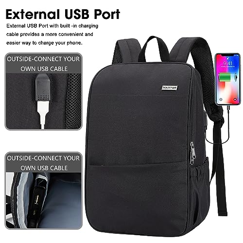 MAXTOP Deep Storage Laptop Backpack with USB Charging Port[Water Resistant] College Computer Bookbag Fits 15 Inch Laptop B...