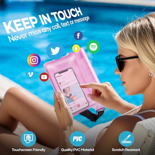 Waterproof Fanny Pack for Women, Waterproof Pouch for Phone Passport Purse, Beach Accessories Dry Bag, Floating Water proo...