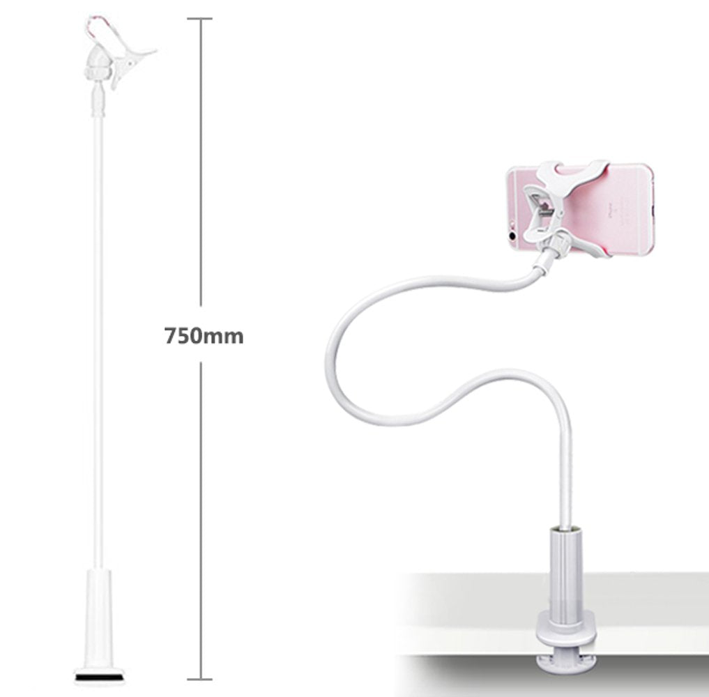 Zton Universal Cell Phone Holder, Universal Mobile Phone Stand, Lazy Bracket, Flexible Long Arms Clip Mount For Iphone, Lg, Etc.
