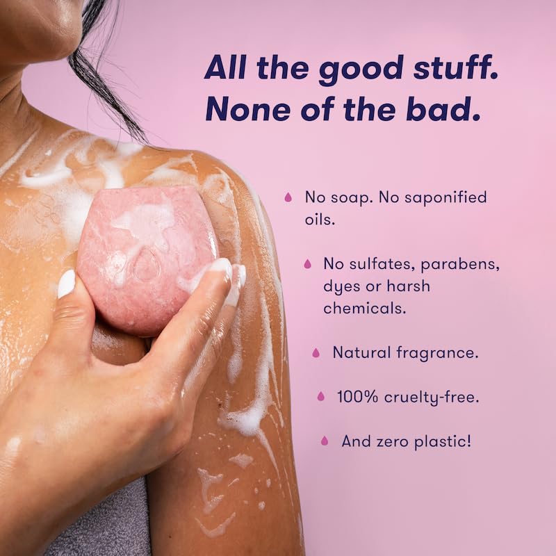 HIBAR - Nourish Solid Body Wash Bar - Replenish & Enrich - With Pomegranate Sterol & Jojoba Protein - Daily Use & Sensitive Skin