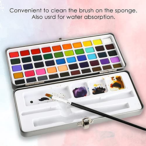 Grabie 50 Colors Watercolor Paint Set, Detail Paint Brush Included, Watercolor Paints, Painting Sets, Art Supplies for Pai...