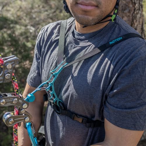 Notch Chester SRS Chest Harness Purpose Built for SRT Climbing, made from Lightweight and Durable Nylon Webbing, Multiple ...